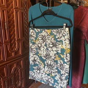 Ann Taylor Sweater Skirt matching set